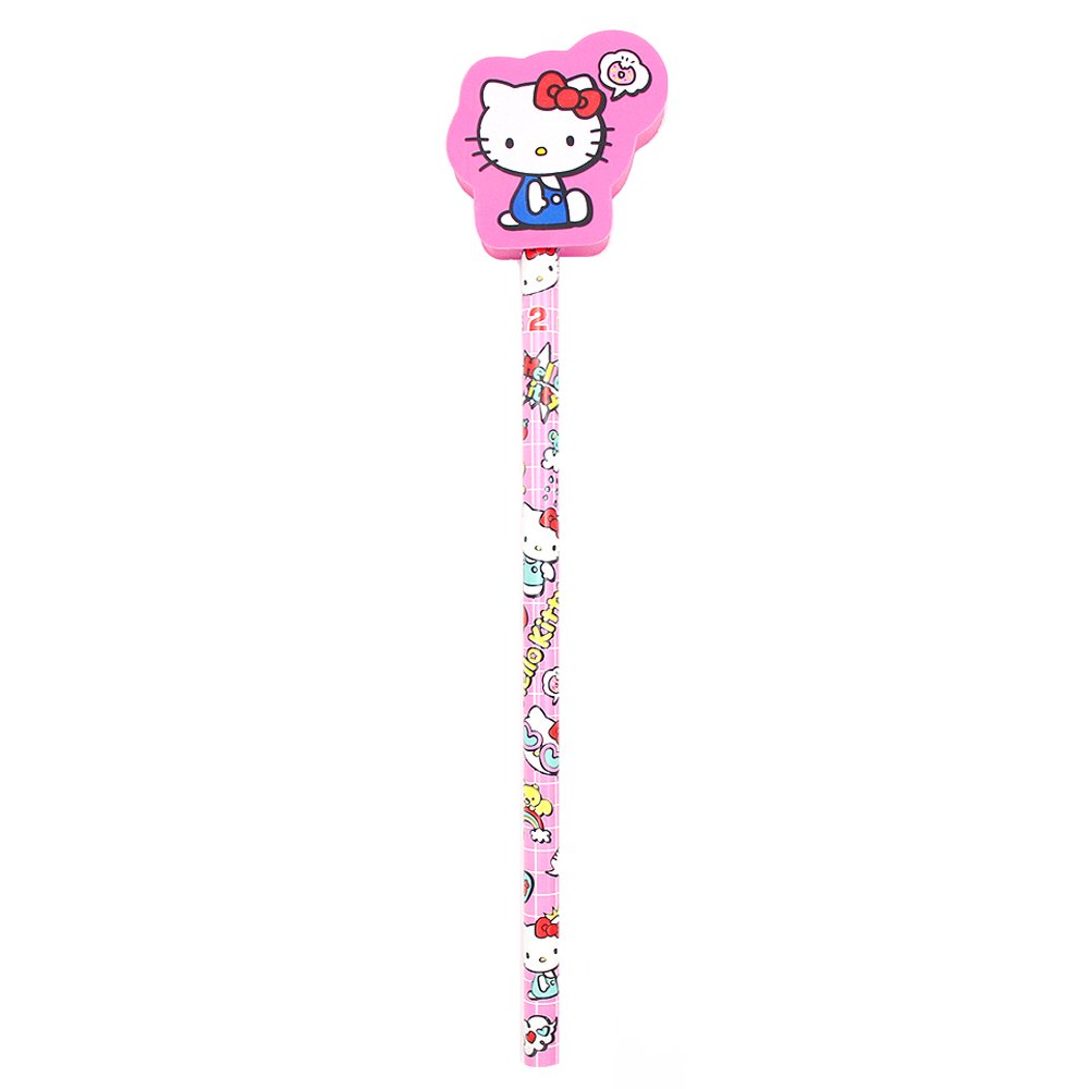 Hello Kitty Pencil W/Eraser Top : Pink Pop Kitty
